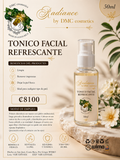 Tonico refrescante con niacinamide, agua de rosas y centella asiatica